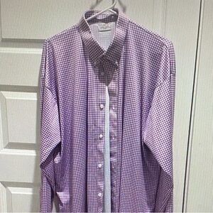 Men's Purple Checkered Casual Shirt